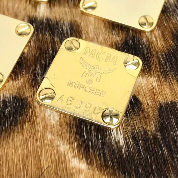 MCM x PHENOMENON collaboration Leopard iPad case Brown Pony-Hair - Picture 5 of 8